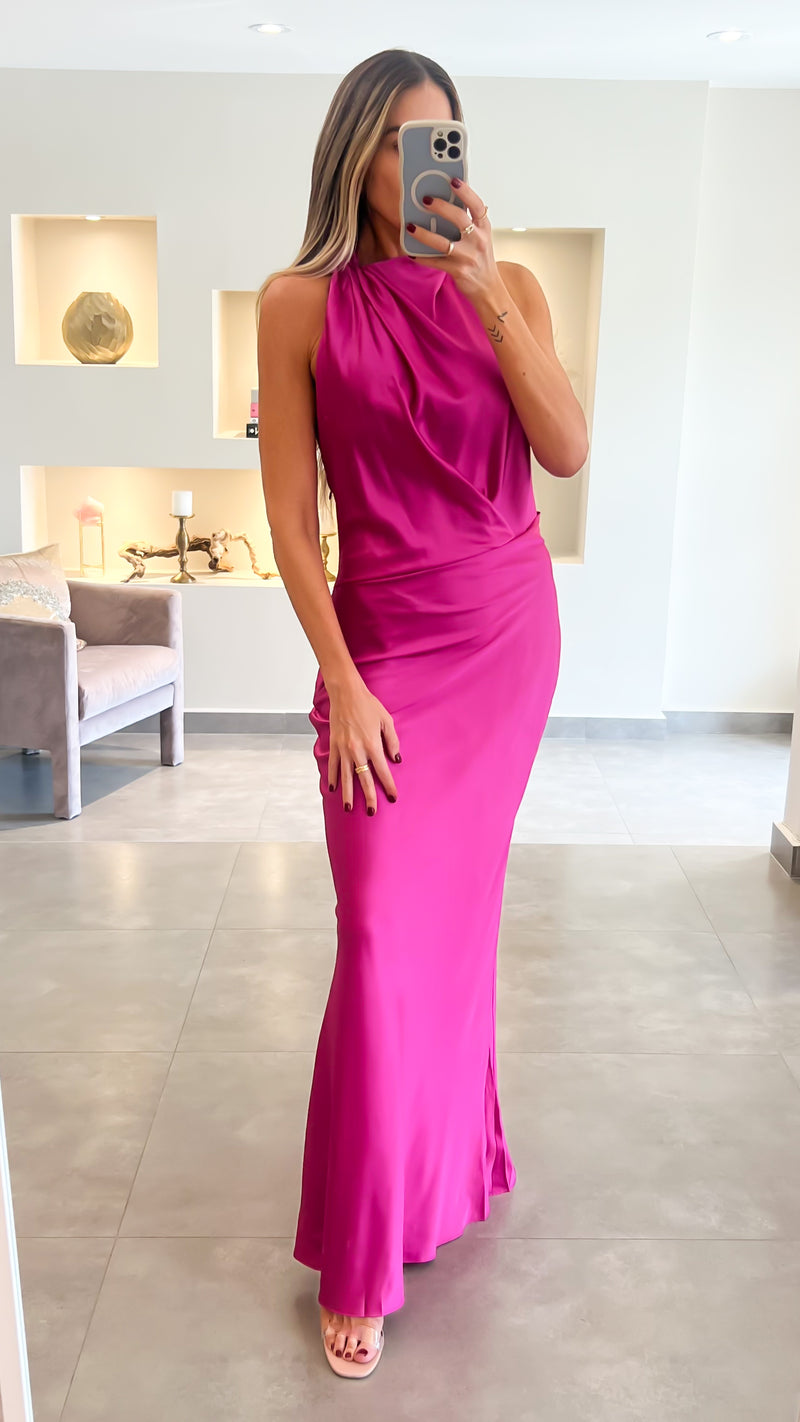 CRISTA SATIN DRESS