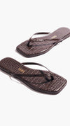 SQUARE TOE LILY- CAROB CROC