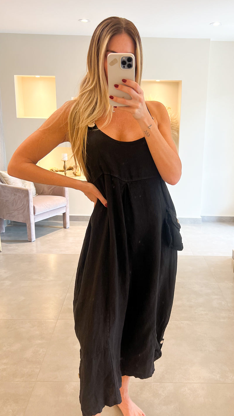 AGATHA BLACK JUMPSUIT