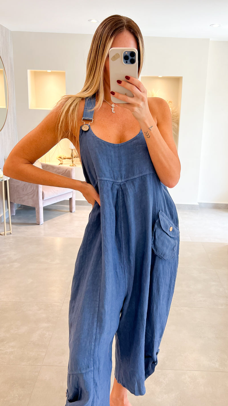 MARCE LINEN JUMPSUIT