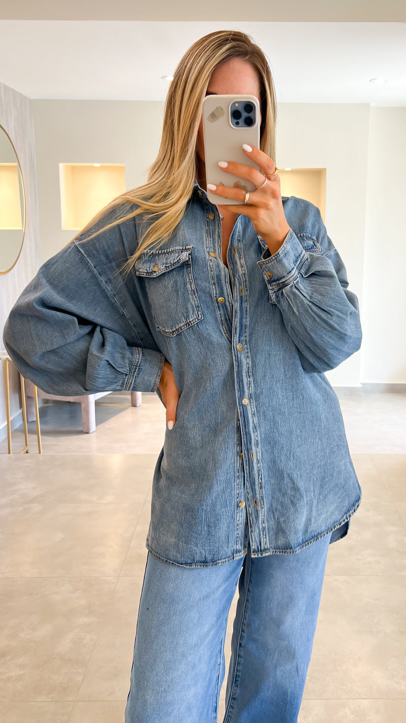 NEREA DENIM TOP