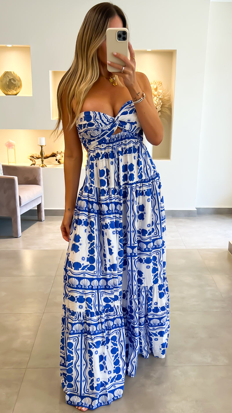 SHELL BLOOM MAXI DRESS
