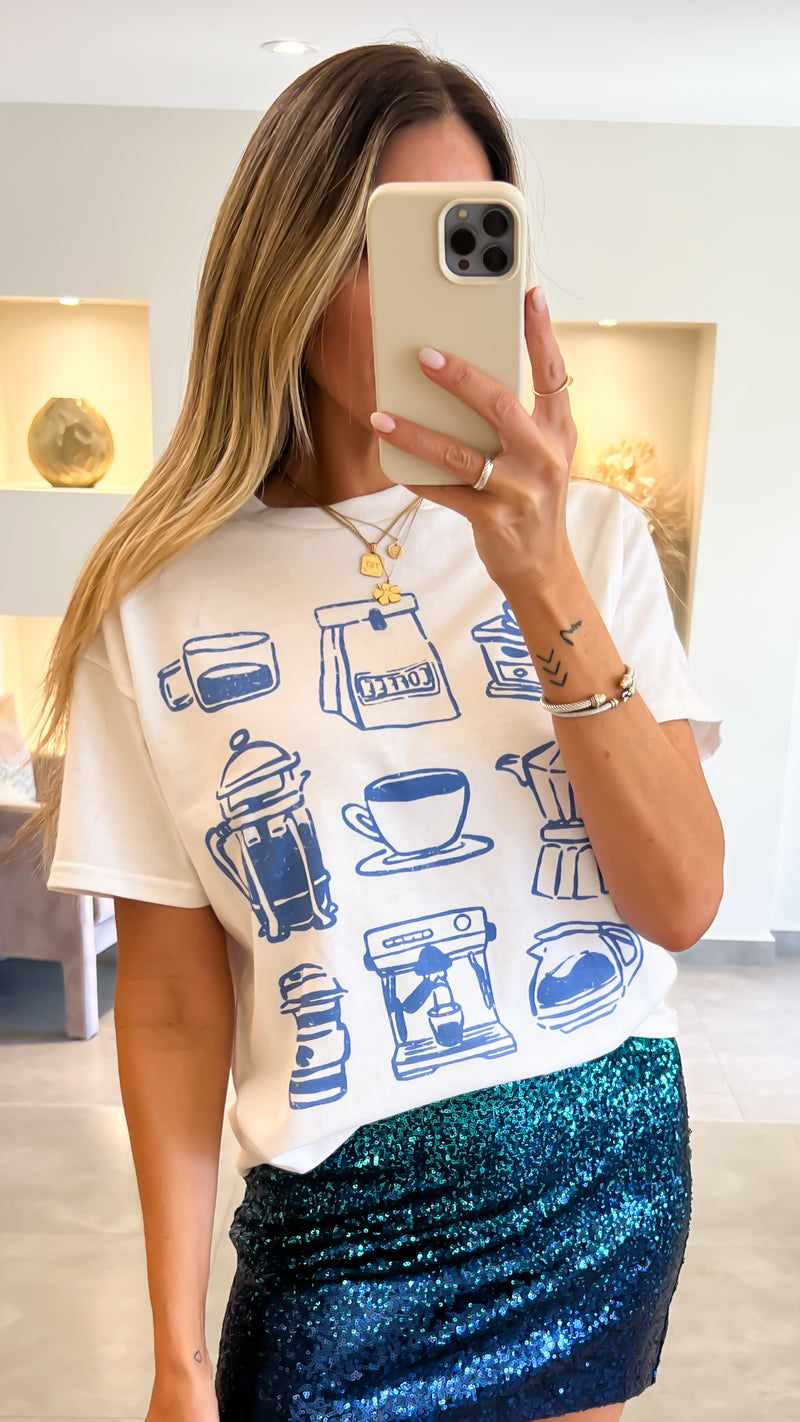INDIGO BREW TEE