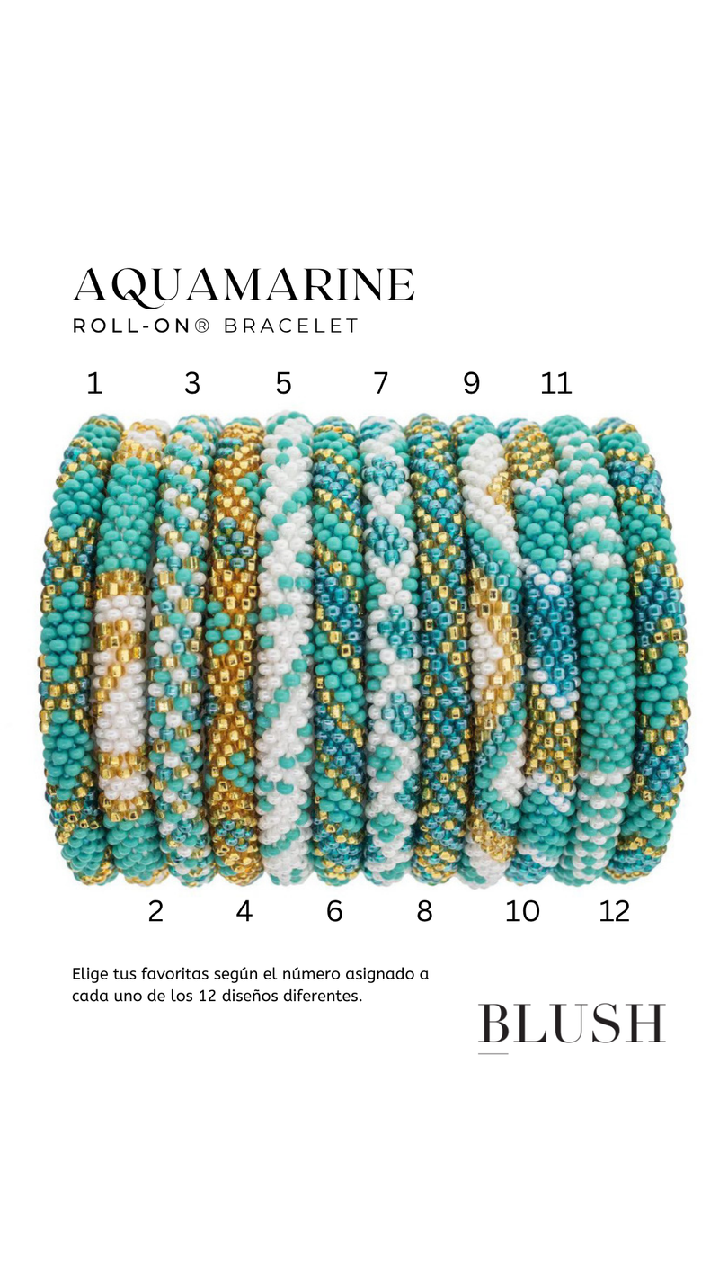AQUAMARINE ROLL ON BRACELETS
