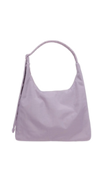 DUSTY PINK NYLON SHOULDER BAG
